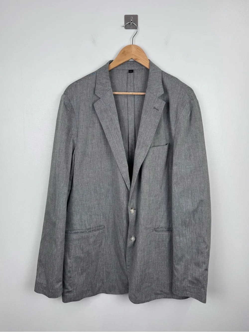 J.Crew Men Ludlow Slim Fit‎ Unstructured Grey Suit Jacket 44L